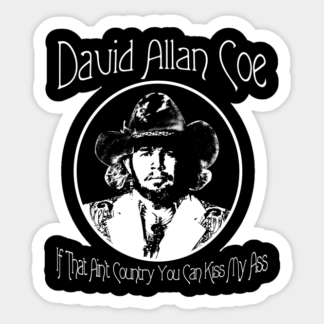 Day Gifts Allan Retro Classic Country Music Sticker by FrancisMcdanielArt